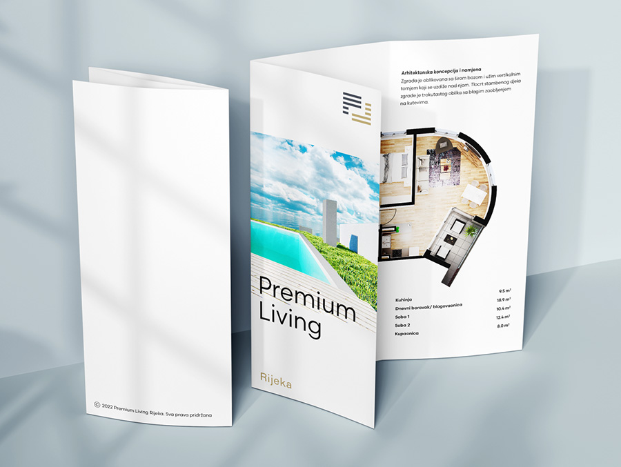 Premium Living. Branding for modern luxury real estate in Rijeka