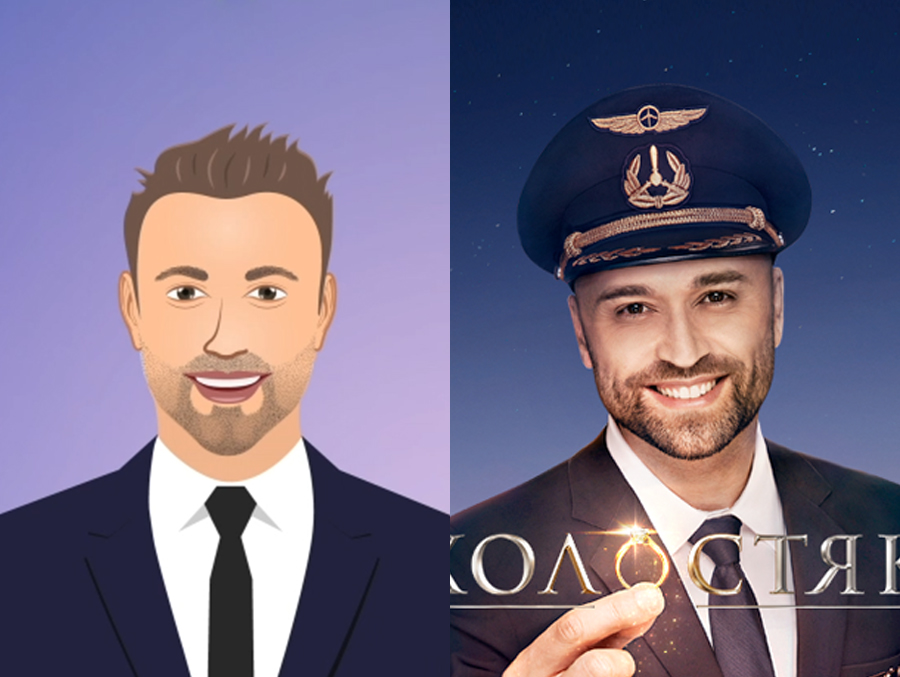 Dressing Bachelor. Bachelor TV show Instagram promotion for STB channel